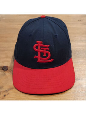 Vintage St. Louis Cardinals Roman Hat Size 7 1/8 Fitted Wool Leather Sweatband
